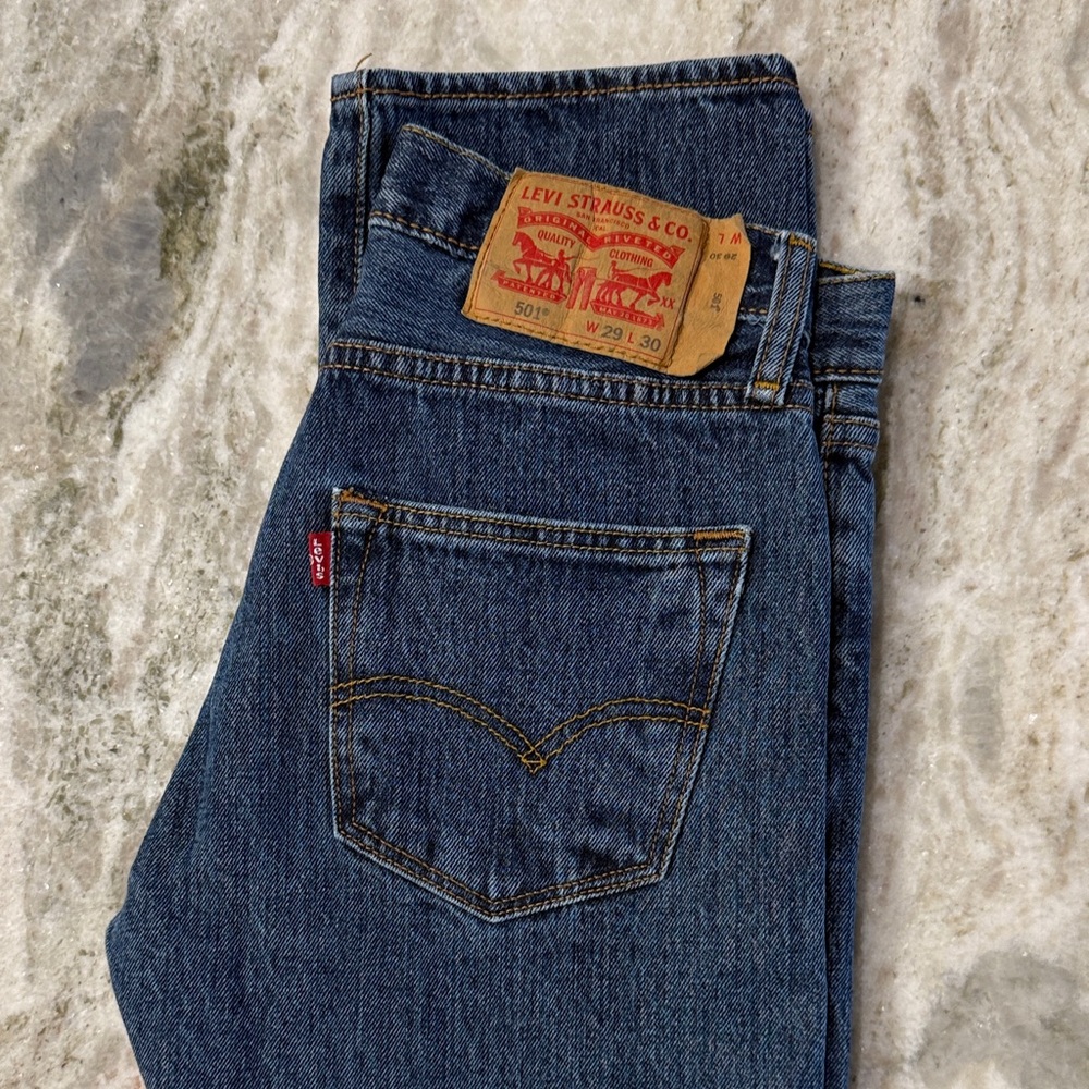 Levi's Men's Dark Blue Straight Jeans